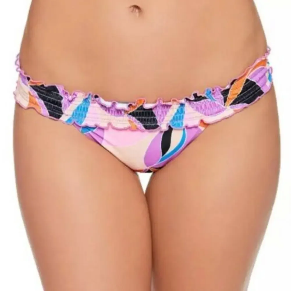 Salt+Cove Kaleidescope Smocked Bikini Swim Bottom